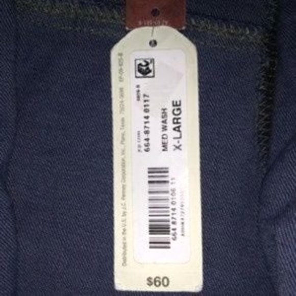 Arizona Jean Co Jacket Removable Faux Fur Collar Removable Pins Size Juniors XL - Picture 9 of 10